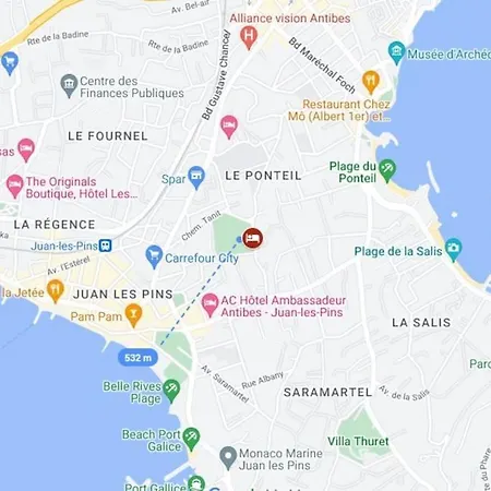 Appartement Emplacement Ideal Plages Cap D'antibes Gare Juan Les Pins *